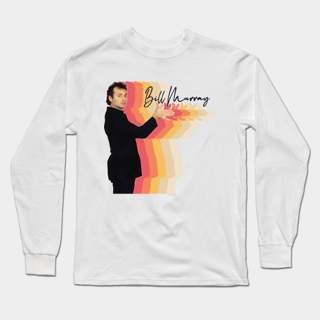 Bill Murray /\/\/ Retro 80s Fan Design Long Sleeve T-Shirt by DankFutura